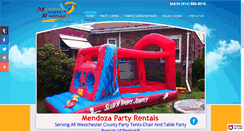 Desktop Screenshot of mendozapartyrentals.com